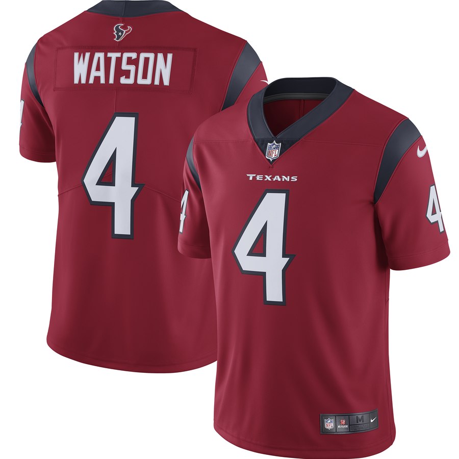 Youth Houston Texans #4 Deshaun Watson 2019 Red Vapor Untouchable Limited Stitched NFL Jersey